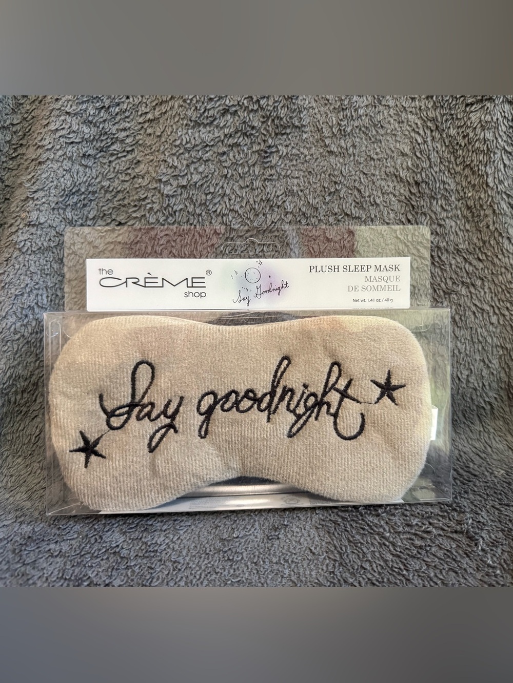 The Creme Shop “Say Goodnight” Plush Sleep Mask